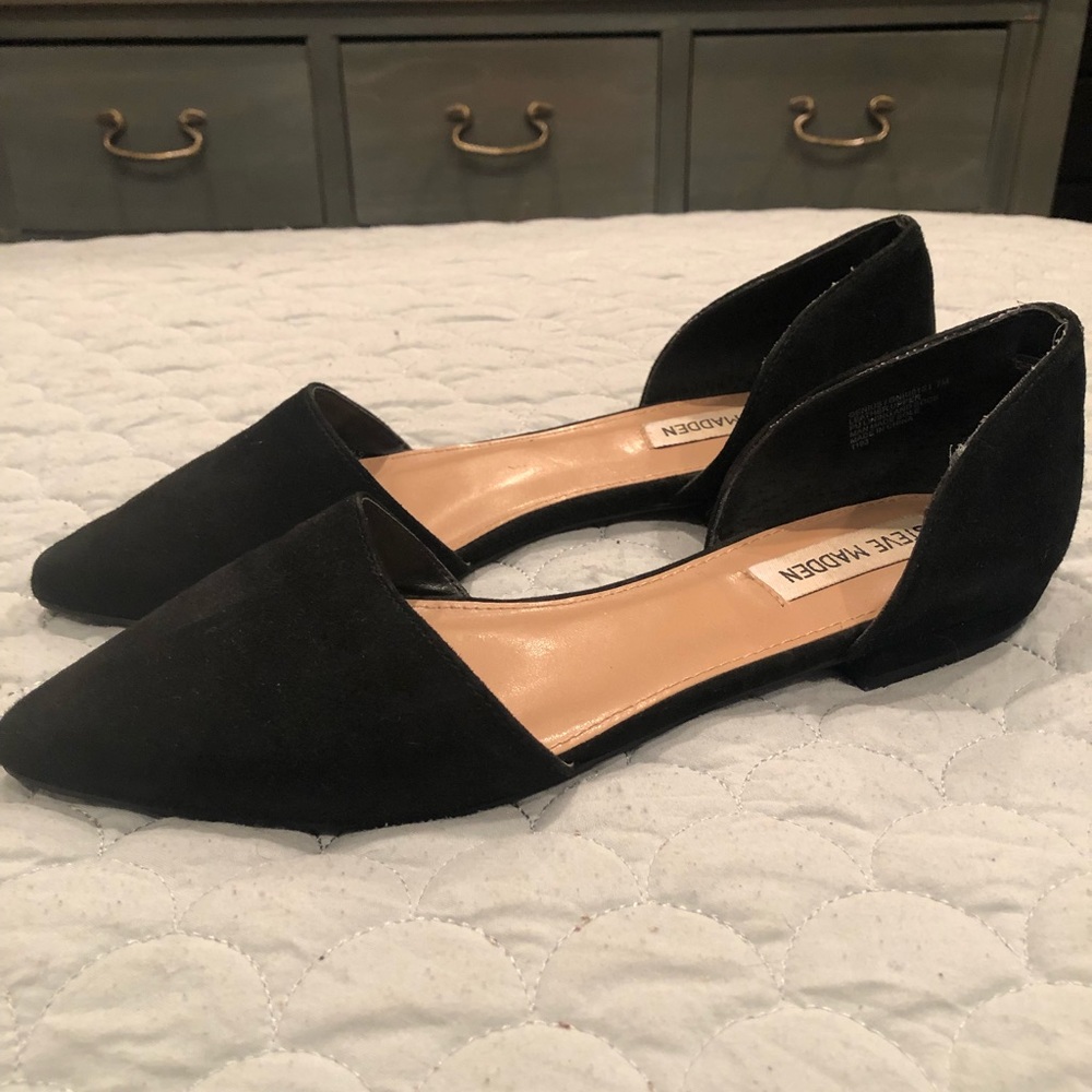 Steve Madden Size 7 Black Flats